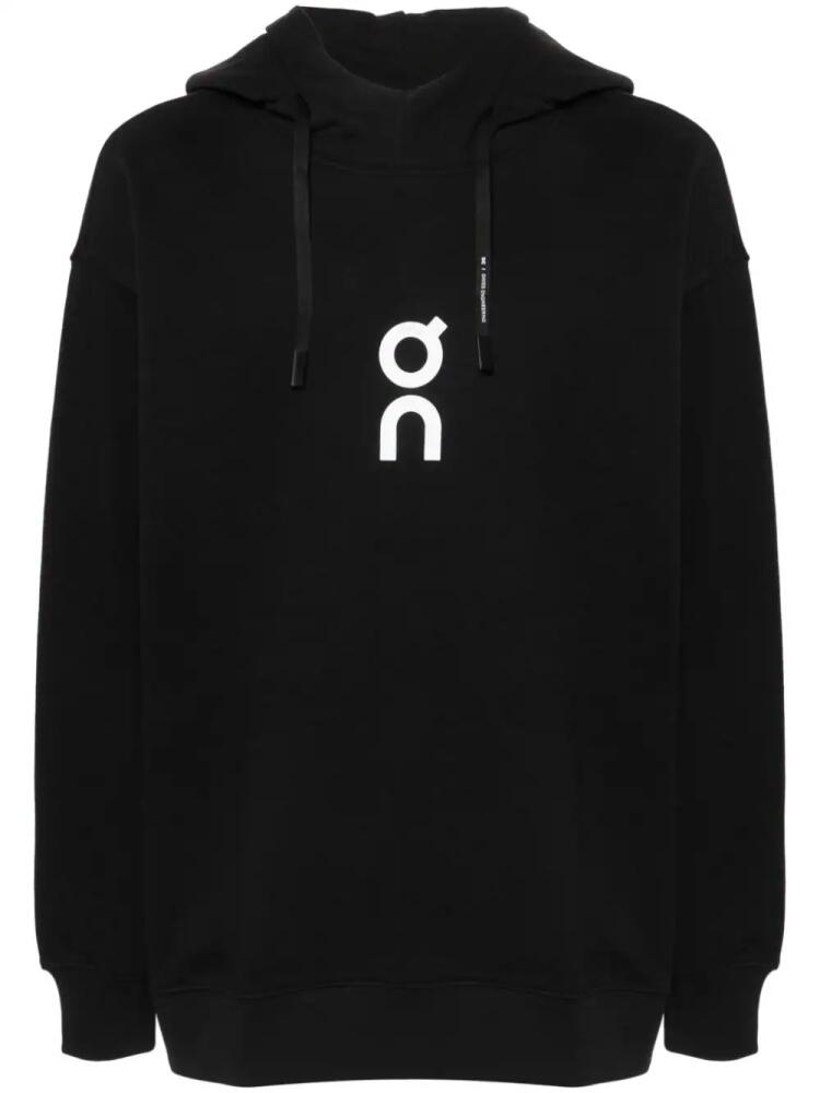 On Running monogram-print hoodie - Black Cover