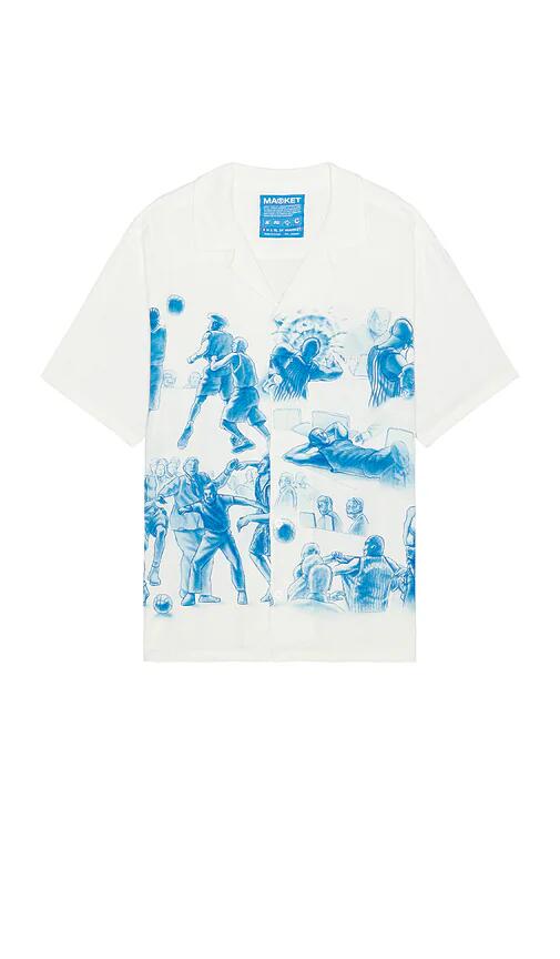 Market Malice Palace Camp Shirt in White Cover