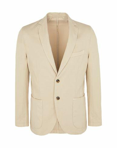 8 By Yoox Man Blazer Beige Cotton, Linen, Elastane Cover