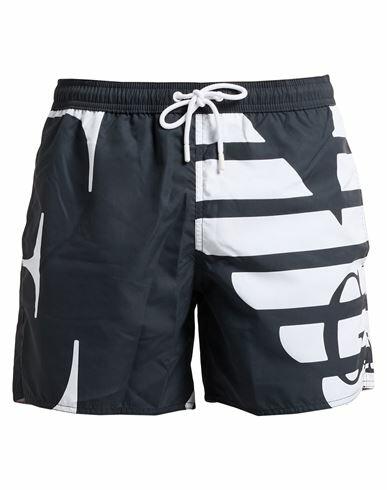 Emporio Armani Man Swim trunks Steel grey Polyester Cover