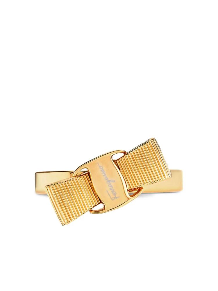 Ferragamo Vara bow polished ring - Gold Cover