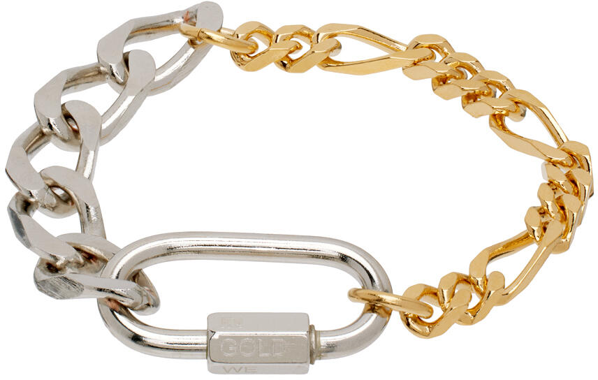 IN GOLD WE TRUST PARIS Silver & Gold Chain Bracelet Cover