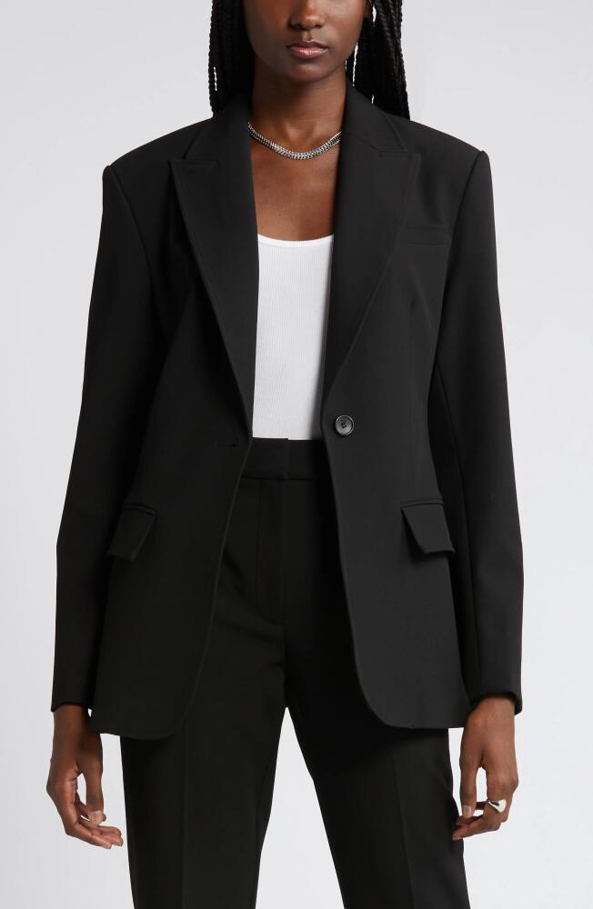 Nordstrom Novelty One-Button Blazer in Black Cover