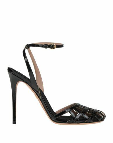 Giambattista Valli Woman Sandals Black Leather Cover