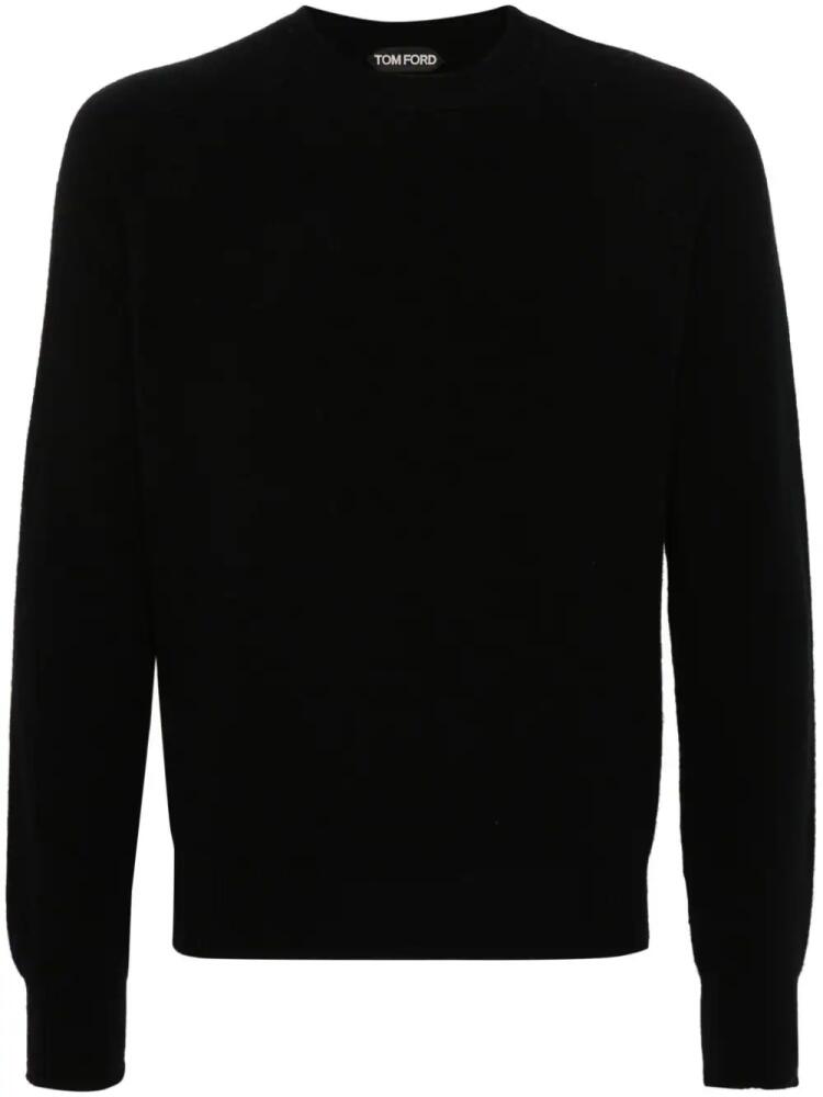 TOM FORD crew-neck long-sleeve jumper - Black Cover