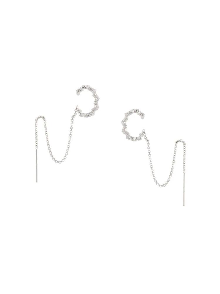 APM Monaco Up And Down cuff drop earrings - Silver Cover