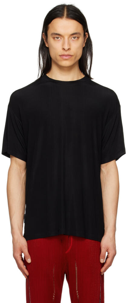 LGN Louis Gabriel Nouchi Black Flowing T-Shirt Cover