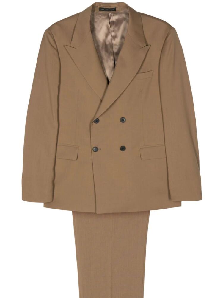 Low Brand double-breasted virgin-wool suit - Brown Cover