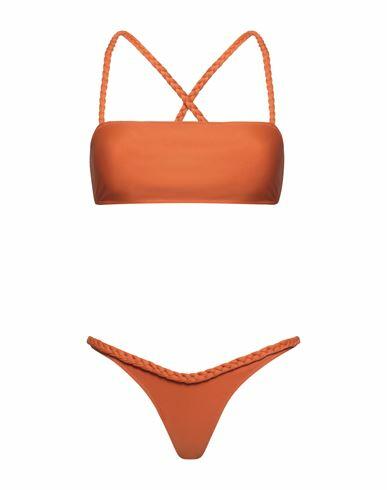 Smmr Woman Bikini Rust Polyacrylic, Elastane Cover