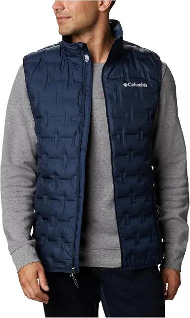 Columbia Delta Ridge Down Vest (Collegiate Navy) Men's Clothing Cover