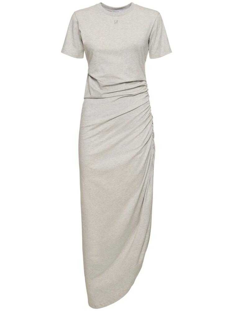 GIUSEPPE DI MORABITO Logo Cotton Jersey Midi Dress Cover