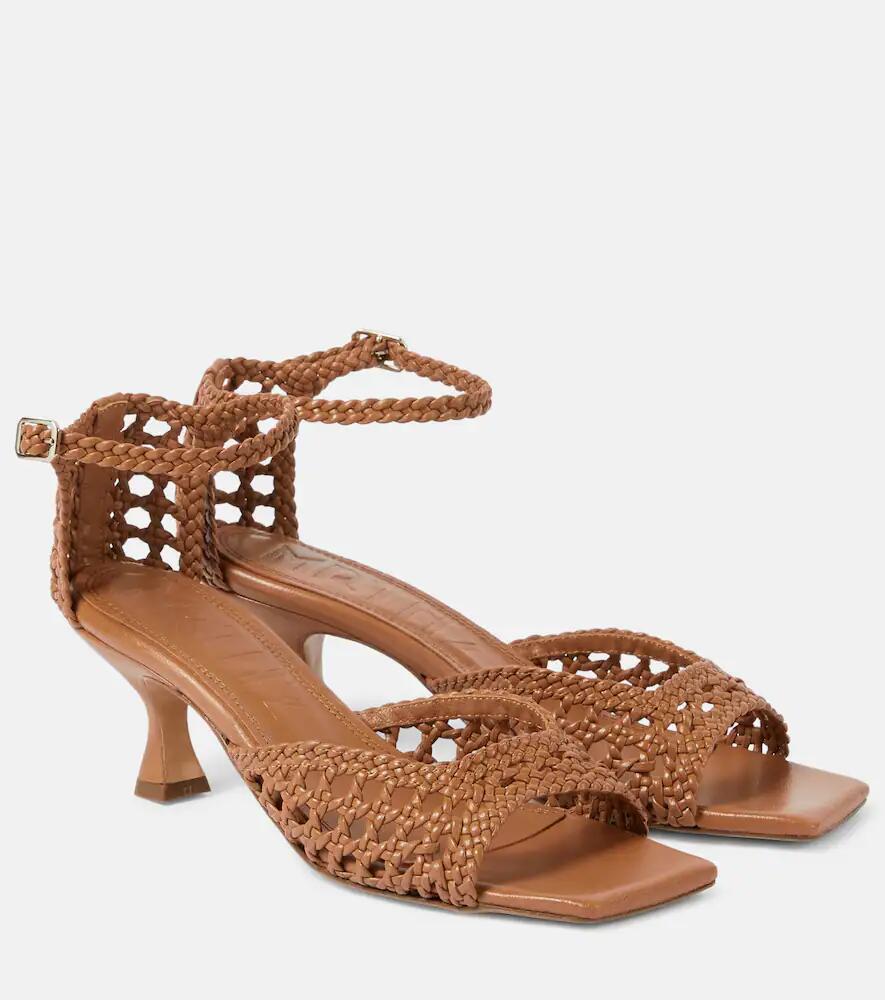 Souliers Martinez Veronica woven leather sandals Cover