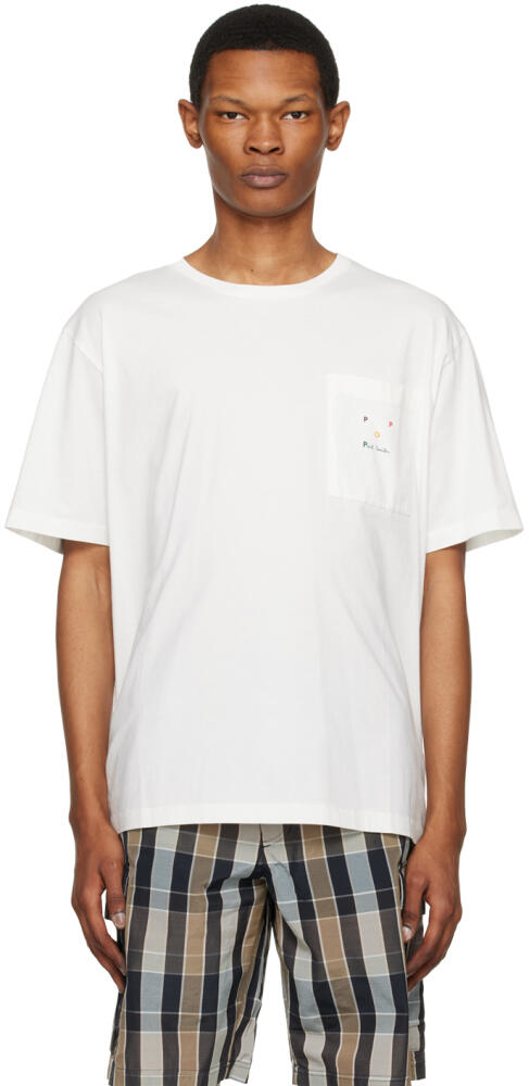 Pop Trading Company White Paul Smith Edition Pocket T-Shirt Cover