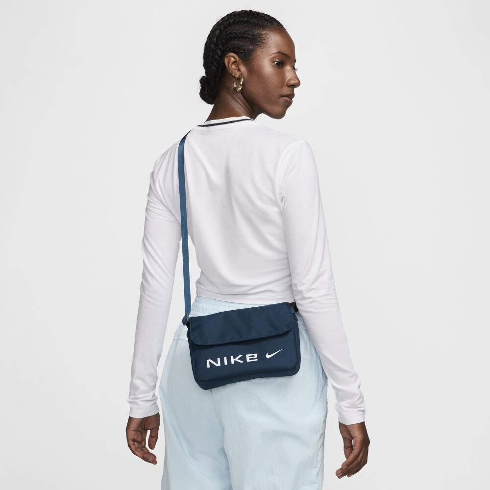 Women's Nike Sportswear Futura Crossbody Bag (1L) in Blue Cover