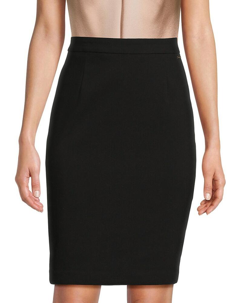 T Tahari Women's High Waist Pencil Skirt - Black Cover