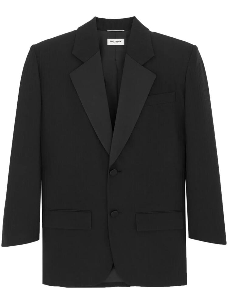 Saint Laurent striped blazer - Black Cover