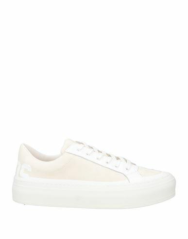 Gcds Woman Sneakers Cream Leather, Textile fibers Cover