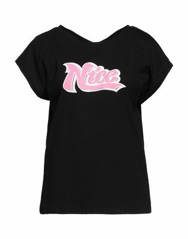 Relish Woman T-shirt Black Cotton Cover