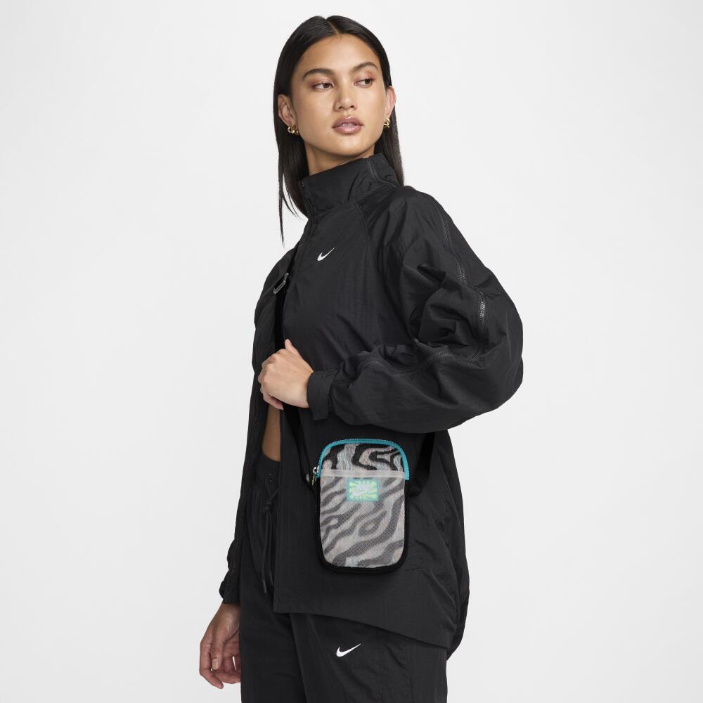 Nike Unisex Heritage Crossbody Bag (Small, 1L) in Black Cover