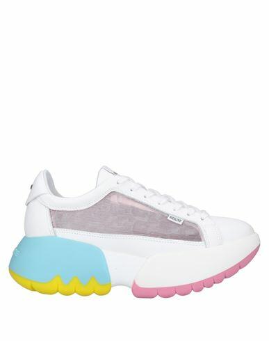 Rucoline Woman Sneakers White Soft Leather, Textile fibers Cover