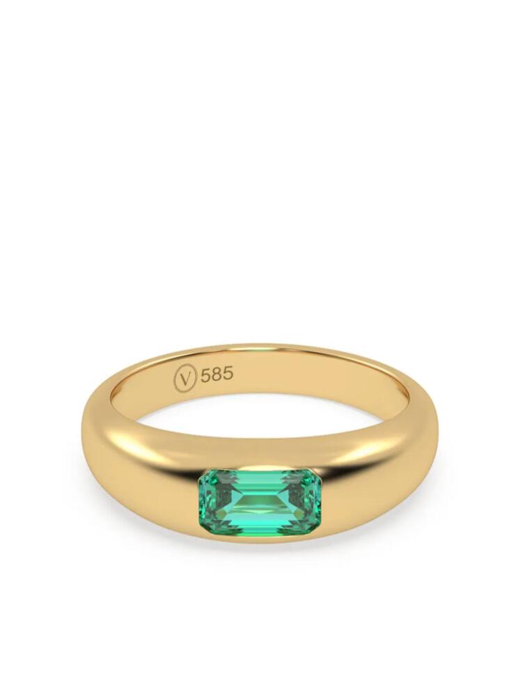 VEYNOU 14kt yellow gold Eden Oasis emerald ring Cover