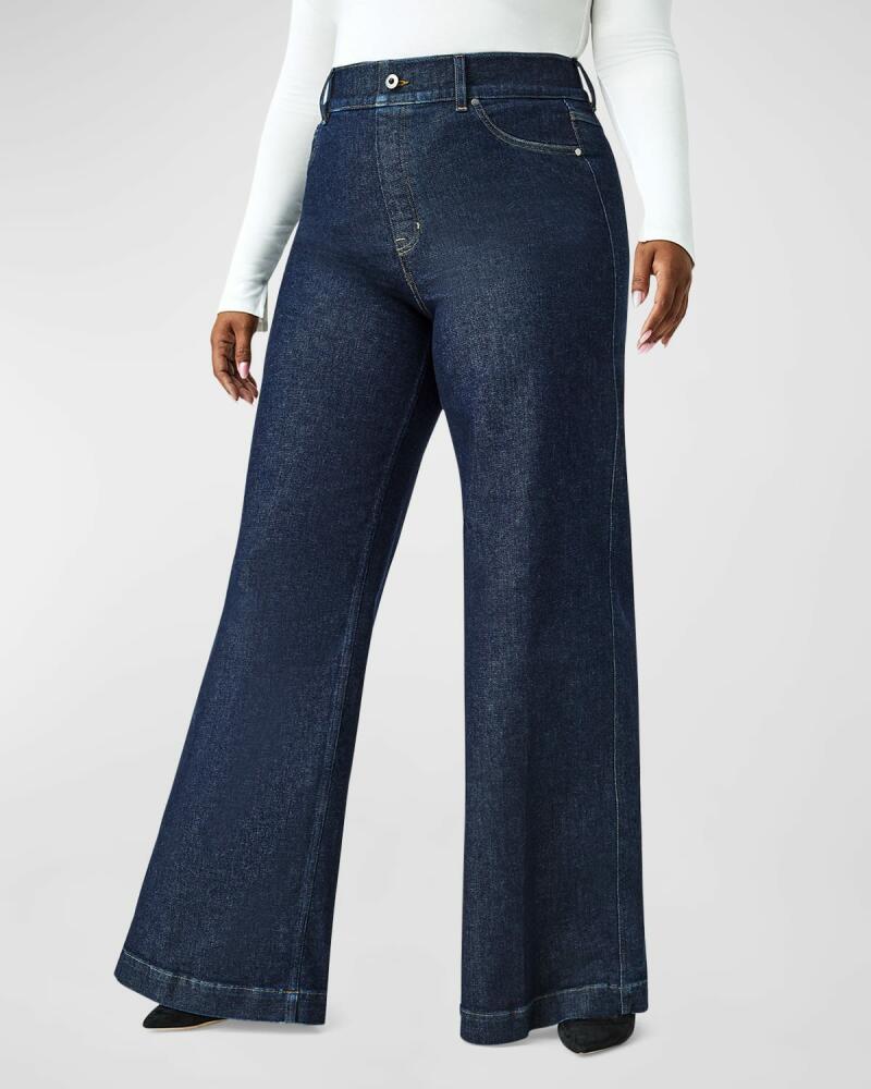 Spanx High-Rise Wide-Leg Denims Cover