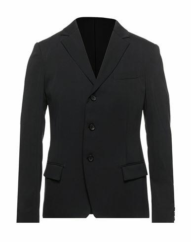 Ermanno Scervino Man Blazer Black Polyester, Elastane Cover