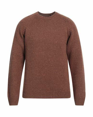 Carhartt Man Sweater Brown Lambswool, Cotton, Acrylic Cover