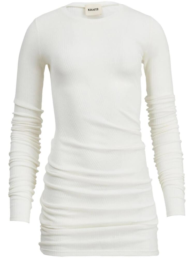 KHAITE The Lenora ribbed T-shirt - White Cover