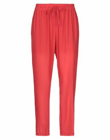 Twenty Easy By Kaos Woman Pants Red Polyester Cover