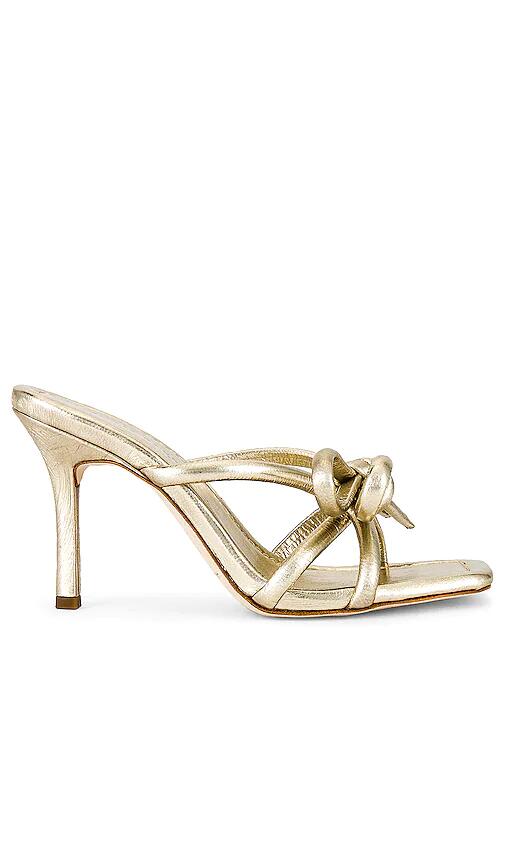 Loeffler Randall Margi Bow Mule in Metallic Gold Cover