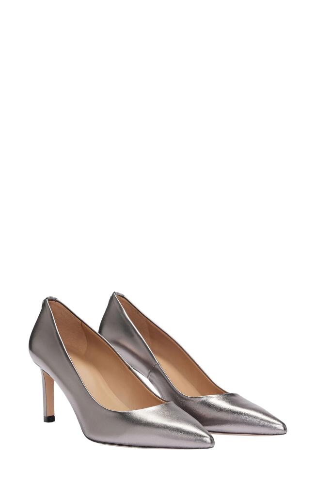 BOSS Janet Pointed Toe Pump in Silver Cover