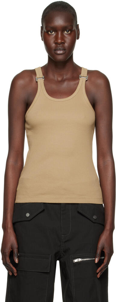 Dion Lee Khaki E-Hook Tank Top Cover