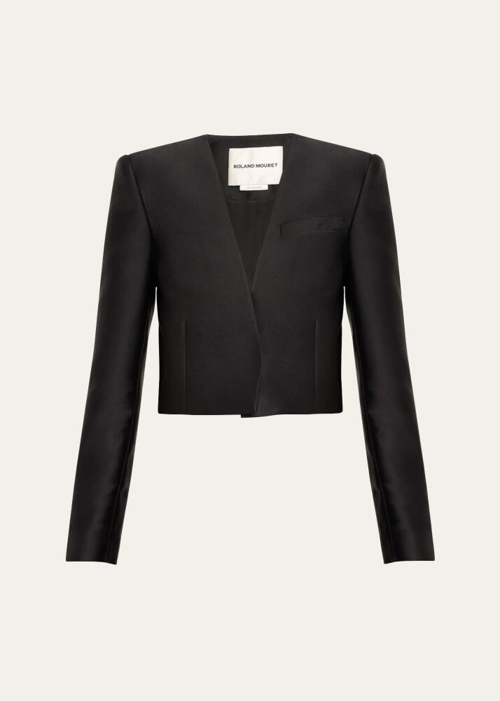 Roland Mouret Cropped Taffeta Jacket Cover