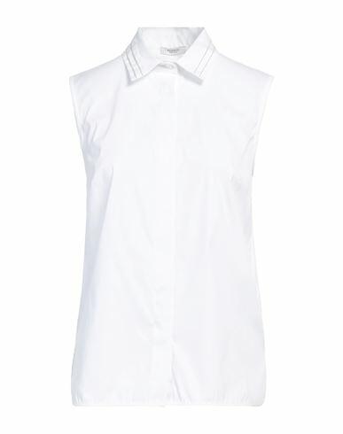 Peserico Woman Shirt White Cotton, Polyamide, Elastane Cover