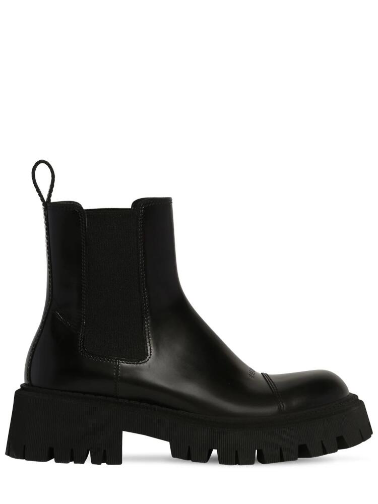 BALENCIAGA Tractor Bootie L20 Leather Boots Cover