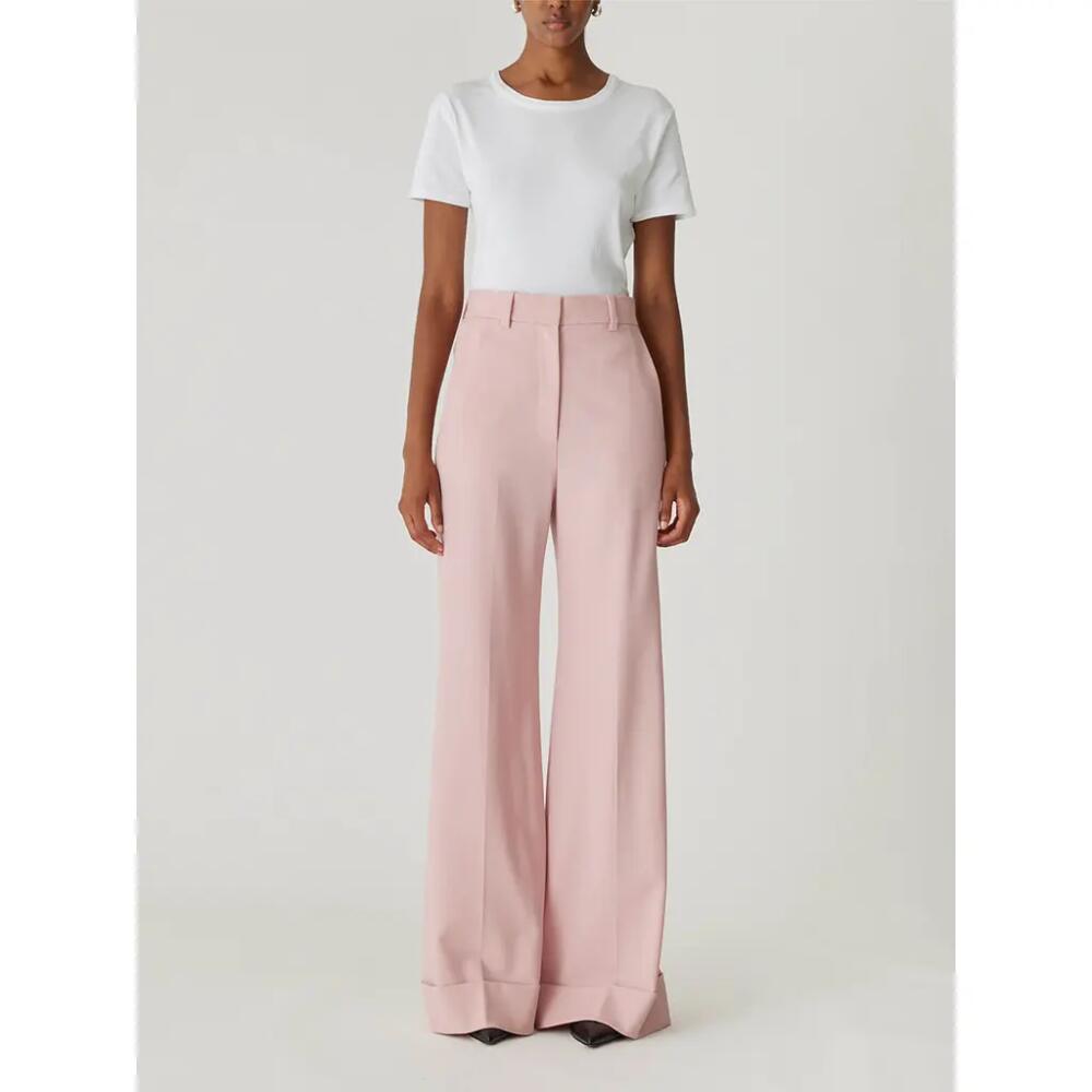 Rebecca Taylor Calvary Twill Wide Leg Trouser in Calamine Pink Cover