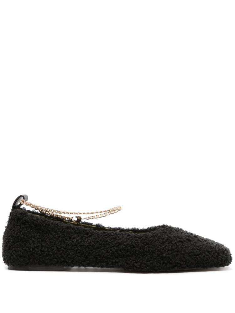 MARIA LUCA Teddy Augusta shearling ballerina shoes - Black Cover