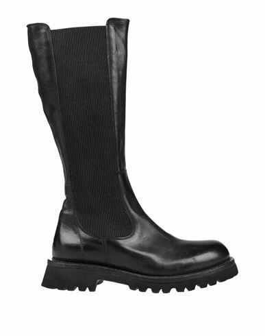 Moma Woman Boot Black Soft Leather Cover