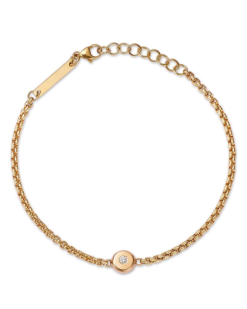 Zoe Chicco 14K Yellow Gold Diamond Nugget Box Chain Bracelet Cover