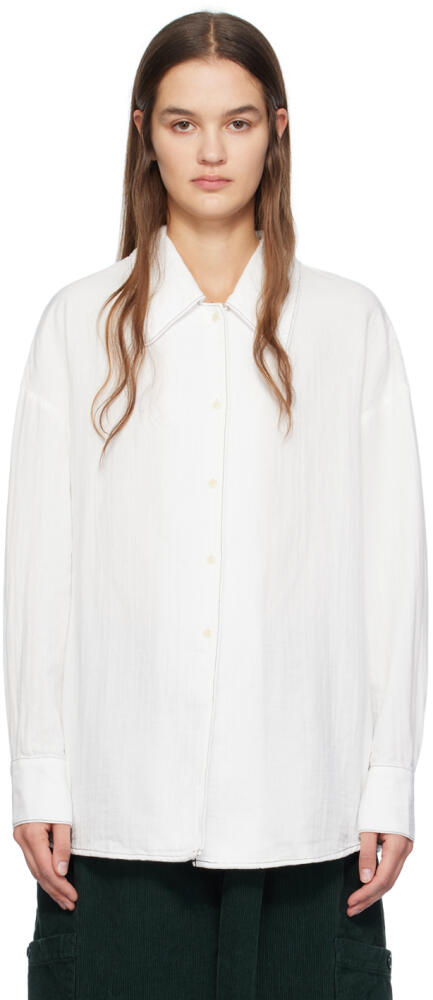 YMC White Lena Shirt Cover