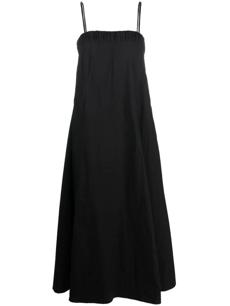 Dorothee Schumacher gathered-detail cotton maxi dress - Black Cover