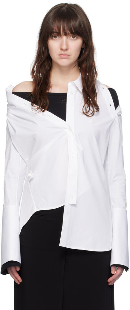 Courrèges White Modular Shirt Cover