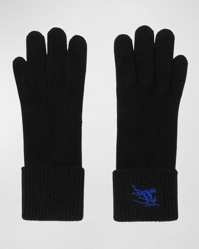 Burberry Men's Embroidered EKD Knit Gloves Cover