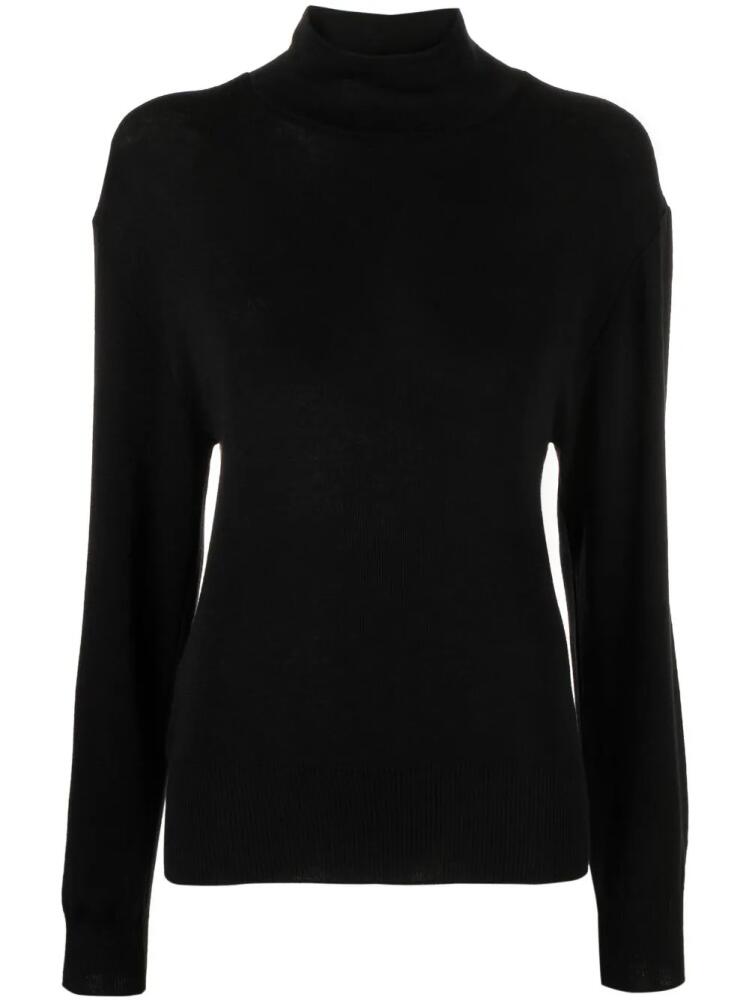 LEMAIRE mock-neck wool jumper - Black Cover