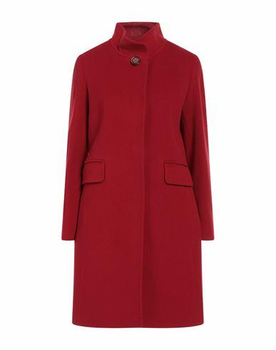 Cinzia Rocca Woman Coat Red Wool, Polyamide, Cashmere Cover