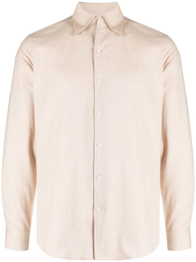 Man On The Boon. long-sleeve cotton-blend shirt - Neutrals Cover