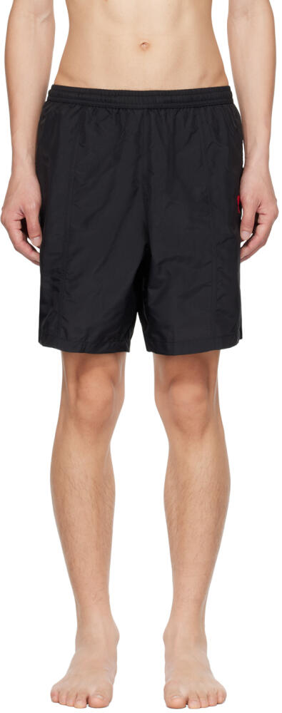 AMI Paris Black Ami de Cœur Swim Shorts Cover