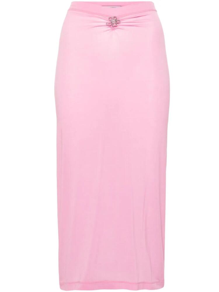 Margherita MACCAPANI Over flower-charm midi skirt - Pink Cover