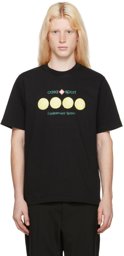 Casablanca SSENSE Exclusive Black T-Shirt Cover